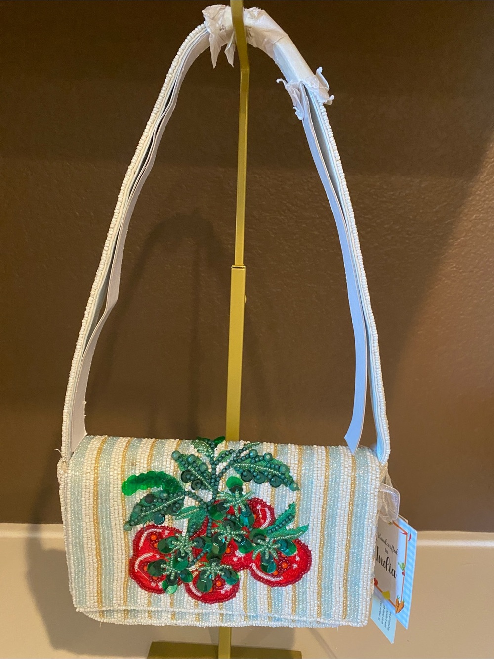 T.j.Maxx Tomato Beaded Bag